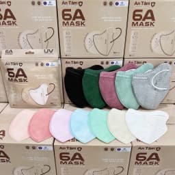Thumbnail Set 200 cái Khẩu trang y tế kháng khuẩn 6A chính hãng An Tâm chống nắng toàn diện, bảo vệ làn da 1