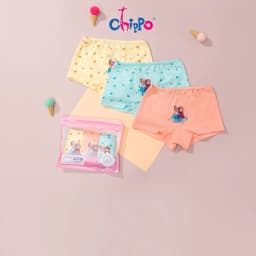 Thumbnail Set 3 quần chip bé gái Chippo 100% cotton Quần lot bé gái từ 10 đến 42kg 3