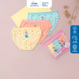 Thumbnail Set 3 quần chip đùi cho bé gái từ 14 đến 50kg Chippo họa tiết Elsa dễ thương chất vải 100% cotton mềm thoáng mát 3