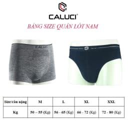 Thumbnail Set 3 quần sịp tam giác CALUCI CBF16, thiết kế basic, khỏe khoắn, vải co dãn 4 chiều, mềm mại thoáng nhẹ 3