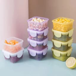 Thumbnail Set 4 Hộp trữ đông,khay trữ đông bằng nhựa Có nắp khoá 4 chiều,Bảo quản đồ ăn dặm cho bé chống rò rỉ 3