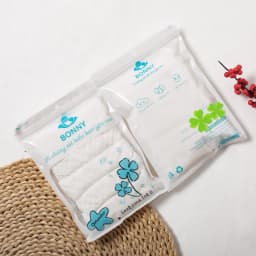 Thumbnail Set 5 Khăn Sữa BONNY 4 Lớp Sợi Tre Mềm Mịn Thấm Hút (KT: 28x28Cm) 2