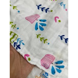 Thumbnail Set 5 Khăn Sữa BONNY Họa Tiết Sợi Tre 4 Lớp Mềm Mịn,Thấm Hút Cho Bé Sơ Sinh(KT: 28x28 Cm) 2