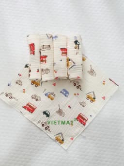 Thumbnail Set 5 khăn sữa trẻ em TILO vải muslin 100% cotton mềm mịn, thoáng mát và hút nước mạnh 3