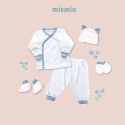 Thumbnail Set 5 Món Đồ Dài Áo Cài Chéo Sơ Sinh MIOMIO - Cho Bé Trai, Bé Gái (Từ 0-3M), Vải Cotton 2