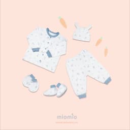 Thumbnail Set 5 Món Đồ Dài Sơ Sinh MIOMIO - Cho Bé Trai, Bé Gái (Từ 0-3M), Vải Cotton 1