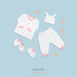 Thumbnail Set 5 Món Đồ Dài Sơ Sinh MIOMIO - Cho Bé Trai, Bé Gái (Từ 0-3M), Vải Cotton 2