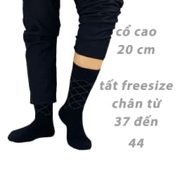 Thumbnail Set 5 đôi tất mang giày tây nam cổ cao RANO sợi cotton cao cấp thấm hút mồ hôi khử mùi Mix5_1 4