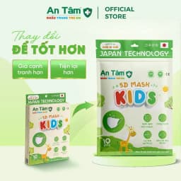 Thumbnail Set 50 cái khẩu trang y tế 5D cho bé 3 lớp Vải Không Dệt & Giấy Kháng Khuẩn - Chính Hãng AN TÂM 3
