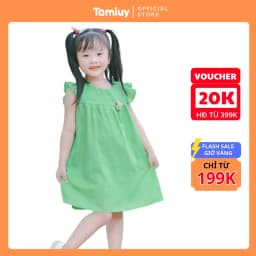 Thumbnail Set Đầm Bé Gái Tamiuy  Đính Thú, Phối Quần Đùi Phồng Phong Cách Hè (1-10T) 1