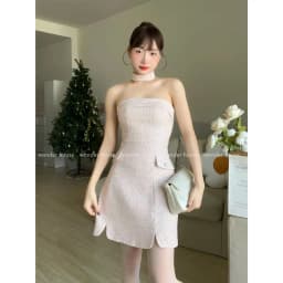 Thumbnail Set đầm Wonderhouse Winter Set chất vải Dạ Tweed kim sa dày dặn dáng ngắn dự tiệc, dạo phố sang chảnh 2