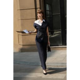 Thumbnail Set Áo Blazer tay chồm 5B02.2502K, Quần ống suông thêu túi cơi 3P02.2502K, set đồ công sở thanh lịch trẻ trung thiết kế 3