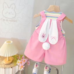 Thumbnail Set Áo Sát Nách Nhiều Màu Yếm Quần Cho Bé Gái 1-6 Tuổi MINTSCLOSET Quảng Châu - YE5186 3