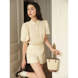 Thumbnail Set áo tay bồng bấu ngực 2T23.2504K + quần short túi vuông 3S09.2504K - Bộ đồ áo sơ mi tay bồng quần short thiết kế JM 3