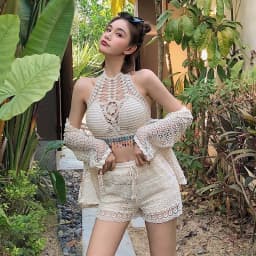 Thumbnail Set bikini ren đi biển silive set đồ bơi bikini bigsize chất ren mêm mại kiểu dáng trẻ trung silive_official 2