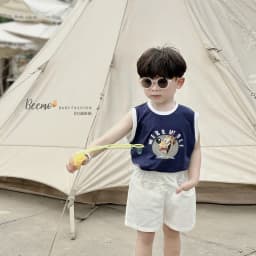 Thumbnail Set bộ ba lỗ Beemo in hình chú chó vải thun co giãn thoáng mát cho bé trai từ 9-24kg 5148BHB 2