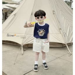 Thumbnail Set bộ ba lỗ Beemo in hình chú chó vải thun co giãn thoáng mát cho bé trai từ 9-24kg 5148BHB 3
