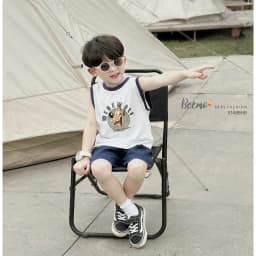 Thumbnail Set bộ ba lỗ Beemo in hình chú chó vải thun co giãn thoáng mát cho bé trai từ 9-24kg 5148BHB 4