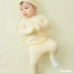 Thumbnail Set bộ dài cúc chéo tích hợp bao tay kèm mũ và tất Bloom cho bé sơ sinh 2