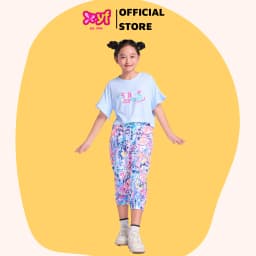 Thumbnail Set bộ thun cho bé gái YF YAX034-3 - Màu quần ngẫu nhiên 2