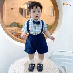 Thumbnail Set Công Tử Fbaby Thôi Nôi Đi Chơi Dự Tiệc Gồm 4 Chi Tiết Aó Chất Liệu Thô Đũi Phối Quần Kaki Cho Bé Trai 6-16kg 1