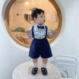 Thumbnail Set Công Tử Fbaby Thôi Nôi Đi Chơi Dự Tiệc Gồm 4 Chi Tiết Aó Chất Liệu Thô Đũi Phối Quần Kaki Cho Bé Trai 6-16kg 2
