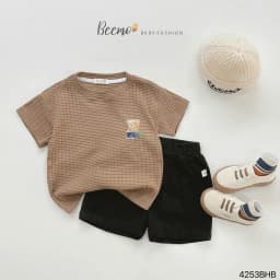 Thumbnail Set cotton in hình gấu cho bé Beemo Chất liệu cotton tăm co giãn thoáng khí B609 2