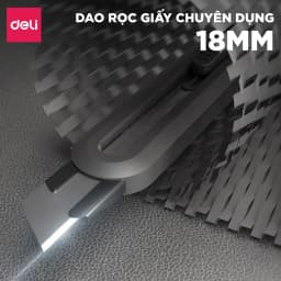 Thumbnail Set Dao Rọc Giấy Deli Cao Cấp Lưỡi Thép Không Gỉ SK5, Bao Gồm Dao Rọc Mini Bỏ Túi Chất Liệu Kim Loại 3