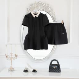 Thumbnail Set đồ áo peplum cổ đức nơ cổ 2T24.2504K phối quần short 3S09.2504K – Bộ đồ công sở tiểu thư thiết kế bởi JM Dress 4