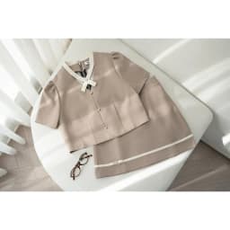 Thumbnail Set đồ áo tay bồng cách điệu cổ 2T49.2407K, chân váy A đè dây gấu 4S26.2407K thiết kế bởi JM Dress Design 4