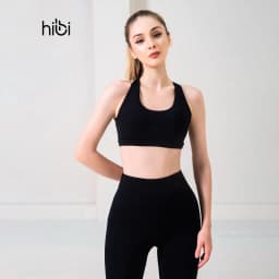 Thumbnail Set đồ tập yoga cho nữ Hibi Sports H101, áo bra thể thao 8 dây, quần lưng cao, kèm mút ngực 1