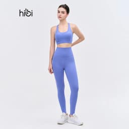 Thumbnail Set Đồ Tập Yoga Gym Hibi Sports H161 Kiểu 4 Dây Đan Nơ Cổ Tròn, Kèm Mút Ngực 2