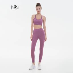 Thumbnail Set Đồ Tập Yoga Gym Hibi Sports H180 Kiểu 2 Dây Ba Lỗ Cổ Tim, Kèm Mút Ngực 4