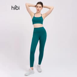 Thumbnail Set đồ tập Yoga Gym Hibi Sports H172 Kiểu 2 dây đan nơ, kèm mút ngực 4