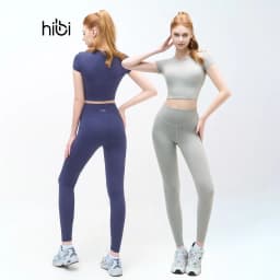 Thumbnail Set Đồ Tập Yoga Gym Hibi Sports H147 Áo Croptop Có Tay Kèm Mút Ngực, Vải Hi Fabric 1