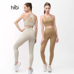 Thumbnail Set Đồ Tập Yoga Luxury Hibi Sports H138, Áo Bra Khoét Lưng Tam Giác, Kèm Mút Ngực 1