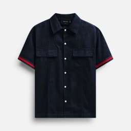 Thumbnail Set Nam Shirt Short Denim WR Line, Chất Vải Denim Thoải Mái, SB0045, SOMEHOW 1