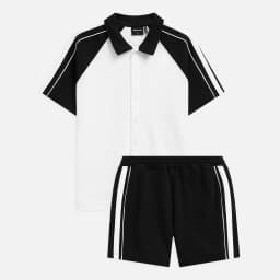 Thumbnail Set Nam Shirt Short Raglan Grand Line, Chất Vải Double Face Thoải Mái, SB0047, SOMEHOW 2