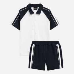 Thumbnail Set Nam Shirt Short Raglan Grand Line, Chất Vải Double Face Thoải Mái, SB0047, SOMEHOW 3