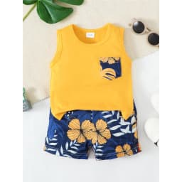 Thumbnail Set đồ 2 món MIKRDOO gồm áo ba lỗ + quần ngắn thời trang mùa hè cho bé trai 0-2 tuổi 3
