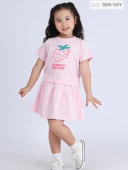 Thumbnail Set Đồ Bé Gái Form Rộng Thun Cotton Thoáng Mát (1-10 Tuổi) Baa Baby B-GC-SE06N 1