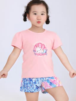 Thumbnail Set Đồ Bé Gái Tay Cánh Tiên Cotton In Họa Tiết (1-10 Tuổi)  BaaBaby DB04N 2