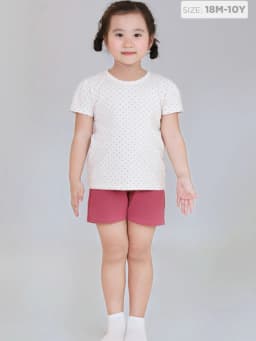 Thumbnail Set Đồ Bé Gái Tay Cánh Tiên Cotton In Họa Tiết (1-10 Tuổi)  BaaBaby DB04N 4