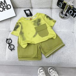 Thumbnail Sét đồ cộc bé trai mùa hè,chất cotton vải chính phẩm thoáng mát,thấm hút mồ hôi,hàng qc đủ size cho bé Babimama B03 1