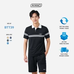 Thumbnail Set Đồ Nam AVIANO Polo Cộc Tay, Bộ Quần Áo Nam Mùa Hè Chất  Liệu Poly Coolmax Thoáng Khí 3