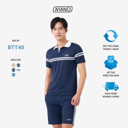 Thumbnail Set Đồ Nam AVIANO Polo Cộc Tay, Bộ Quần Áo Nam Mùa Hè Chất  Liệu Poly Coolmax Thoáng Khí 4