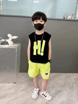 Thumbnail Sét đồ sát nách bé trai mùa hè,chất cotton vải chính phẩm thoáng mát,thấm hút mồ hôi,hàng qc đủ size cho bé Babimama B04 2