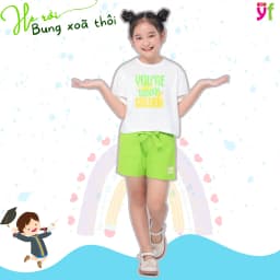 Thumbnail Set Đồ Thun Mặc Hè Dễ Thương Cho Bé Gái Từ 16-55 KG Từ 4 -10,12,15 tuổi Vải Cotton Mềm YF - KAX004-3 1