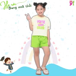 Thumbnail Set Đồ Thun Mặc Hè Dễ Thương Cho Bé Gái Từ 16-55 KG Từ 4 -10,12,15 tuổi Vải Cotton Mềm YF - KAX004-3 3