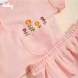 Thumbnail Set Polo bé gái ILABY áo crotop phối cổ kèm chân váy xẻ có lót chất liệu Waffle co dãn thấm hút mồ hôi [1492] 4